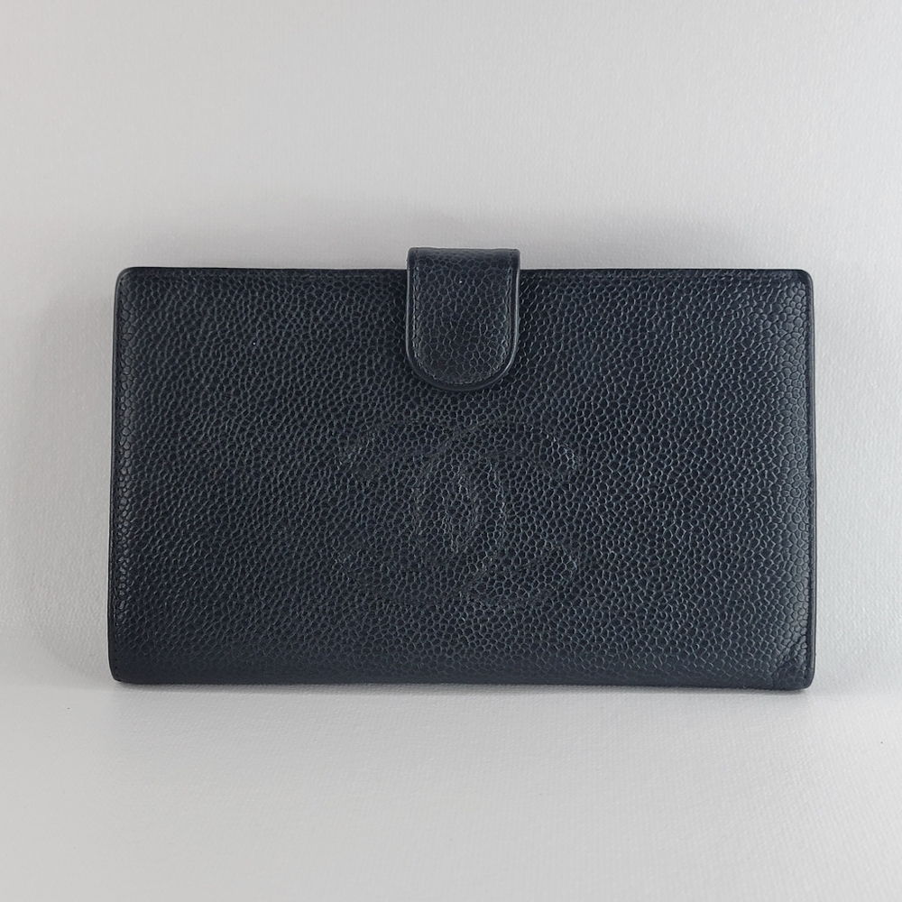CHANEL Black Leather Wallet